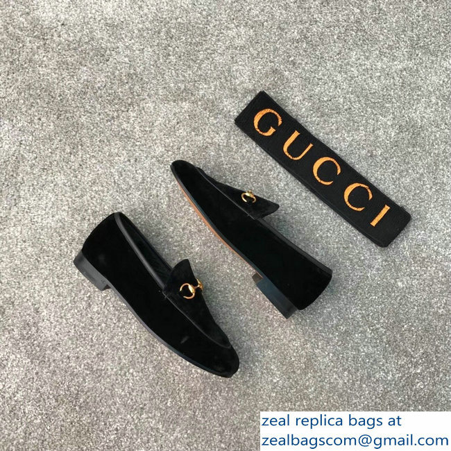 Gucci Horsebit Leather Loafer Velvet Black - Click Image to Close