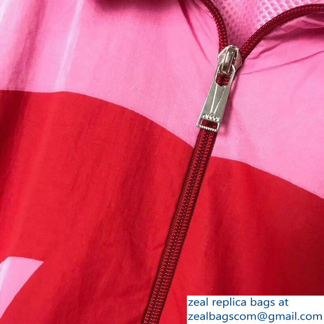 Gucci Interlocking G Technical Jersey Jacket Pink 2018 - Click Image to Close