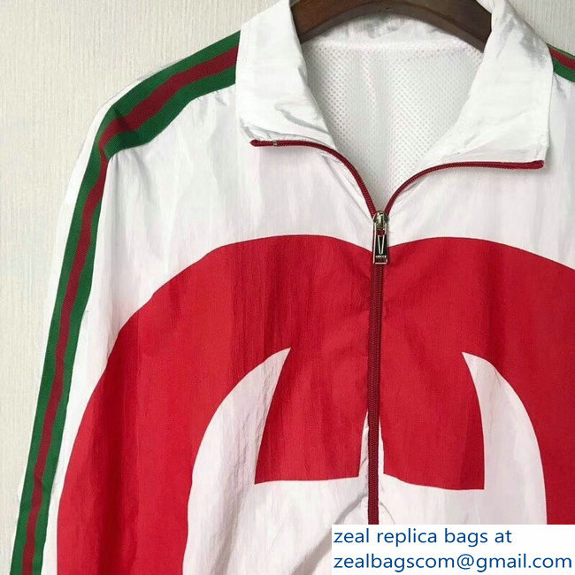 Gucci Interlocking G Technical Jersey Jacket White 2018