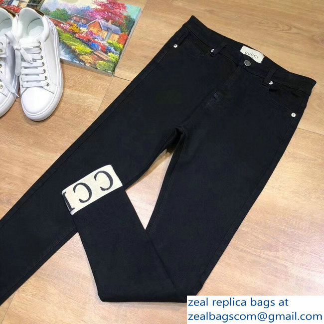 Gucci Logo Edge Denim Pants 2018