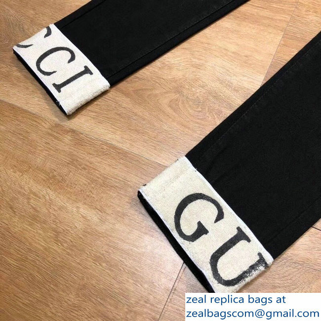 Gucci Logo Edge Denim Pants 2018