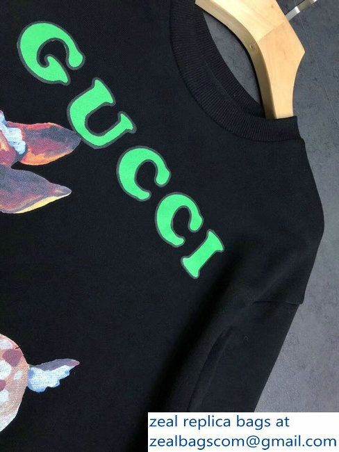 Gucci Logo Fawn Black Sweatshirt 2018
