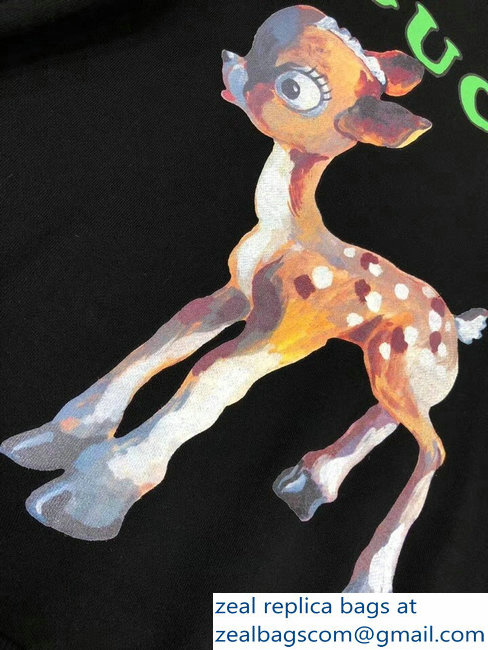 Gucci Logo Fawn Black Sweatshirt 2018