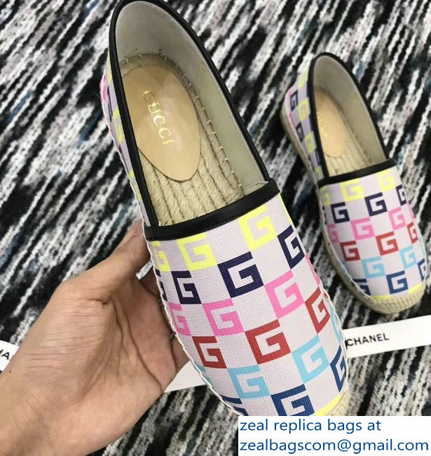 Gucci Multicolor G Espadrilles 2018 - Click Image to Close