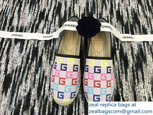 Gucci Multicolor G Espadrilles 2018 - Click Image to Close