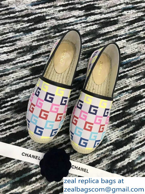 Gucci Multicolor G Espadrilles 2018