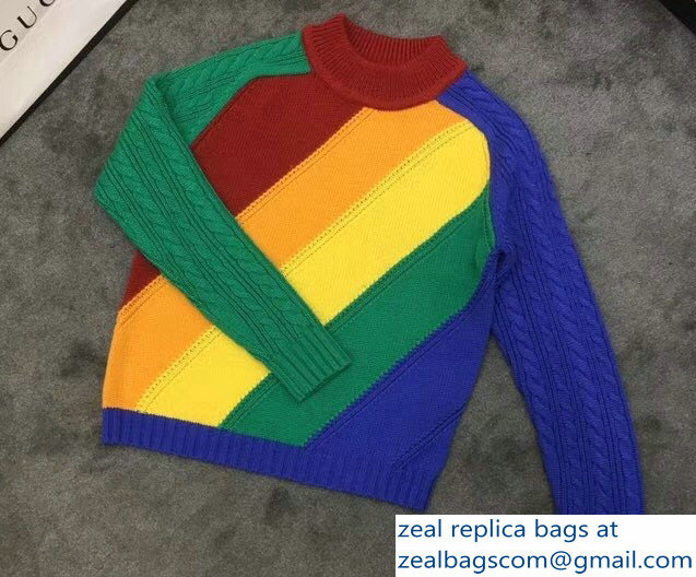 Gucci Multicolor Sweater 2018 - Click Image to Close