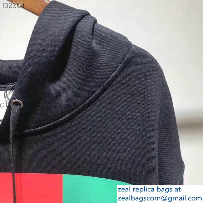 Gucci Oversize Gucci-Dapper Dan Sweatshirt Black 2018 - Click Image to Close