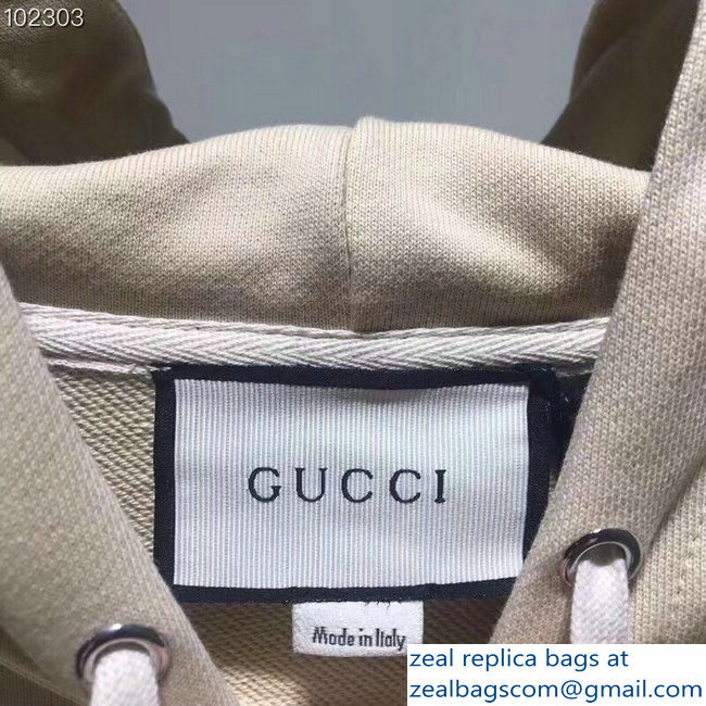 Gucci Oversize Gucci-Dapper Dan Sweatshirt Off White 2018