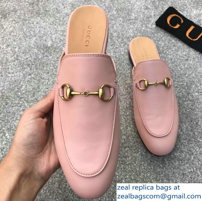 Gucci Princetown Horsebit Leather Slipper Pink - Click Image to Close