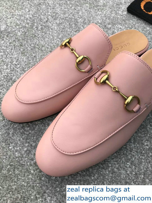 Gucci Princetown Horsebit Leather Slipper Pink - Click Image to Close