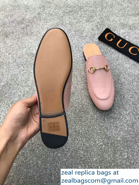 Gucci Princetown Horsebit Leather Slipper Pink - Click Image to Close