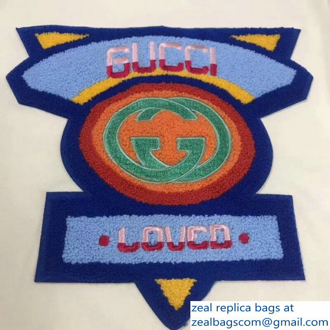 Gucci Sweatshirt with Gucci '80s Patch Off White 2018