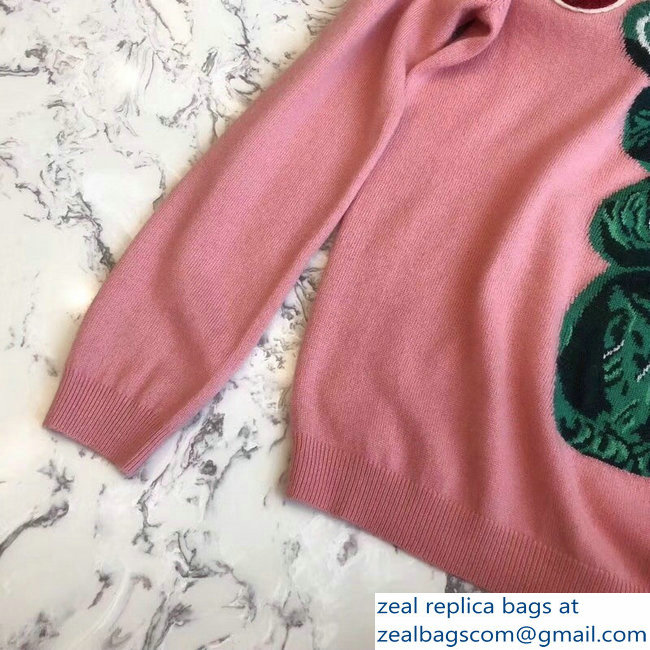 Gucci Teddy Bear Pink Sweatshirt 2018 - Click Image to Close