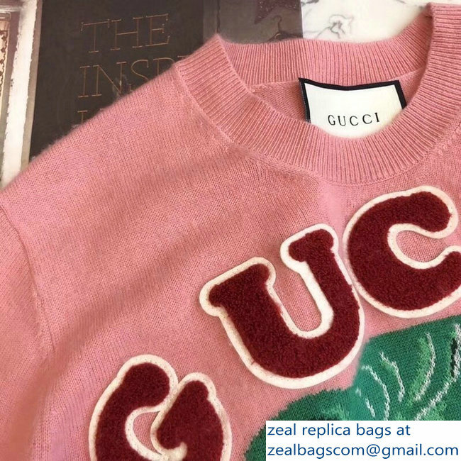 Gucci Teddy Bear Pink Sweatshirt 2018