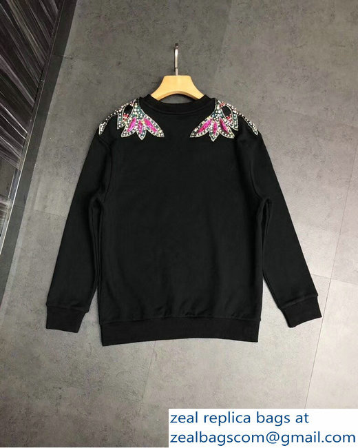 Gucci Vintage Logo Embellishment Black Sweatshirt 2018