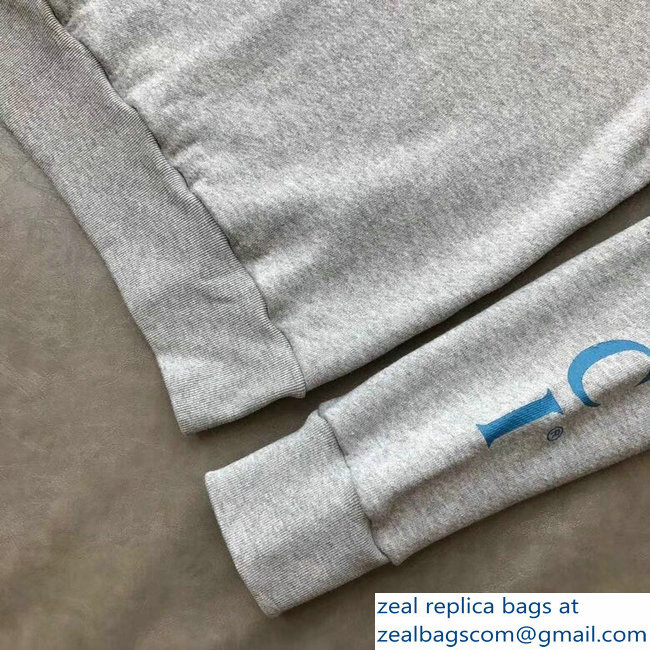 Gucci Vintage Logo Embroidered Gragon Gray Sweatshirt 2018 - Click Image to Close