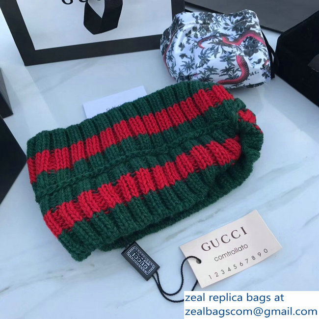 Gucci Wool Web Headband 457838