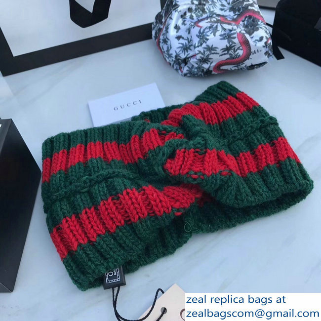 Gucci Wool Web Headband 457838