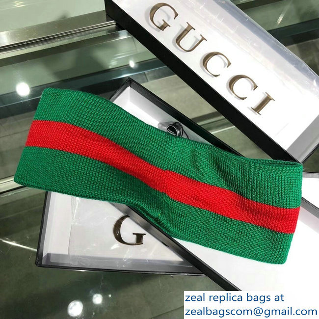 Gucci Wool Web Headband with Interlocking G 524753