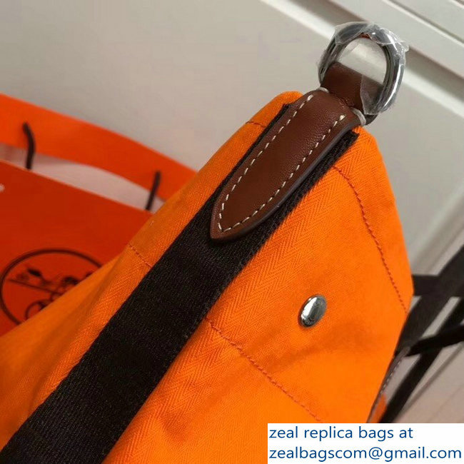 Hermes Fourre-Tout Du Vintage Cavalier Canvas Tote Bag Orange 2018 - Click Image to Close