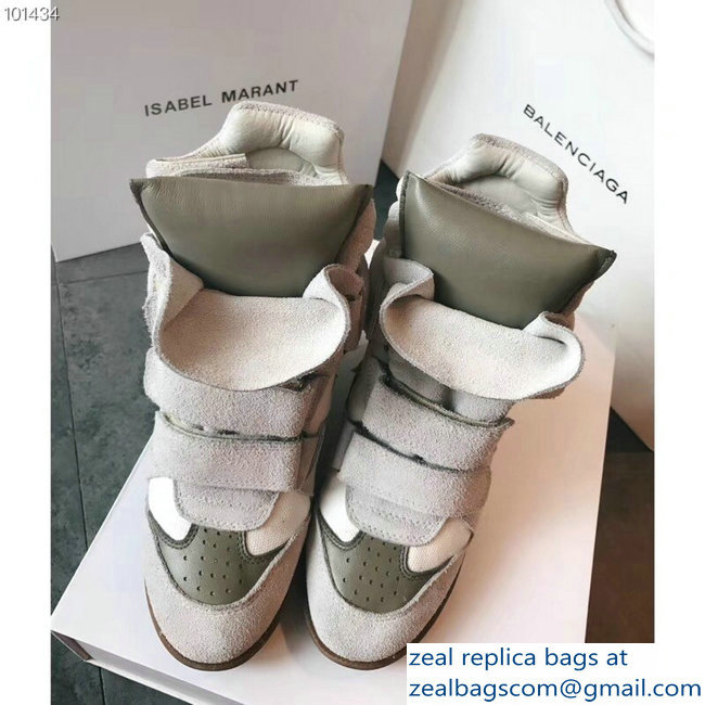 Isabel Marant 6cm Hidden Heel Bekett Wedge Sneakers 01 - Click Image to Close