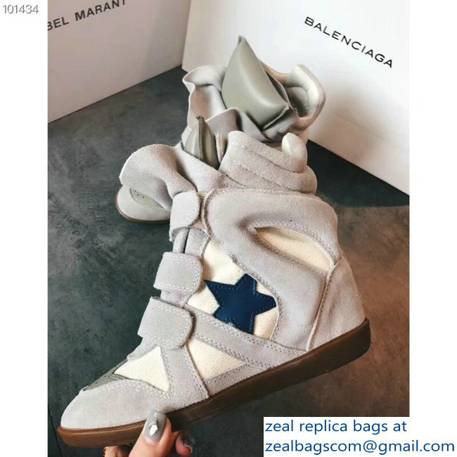 Isabel Marant 6cm Hidden Heel Bekett Wedge Sneakers 02 - Click Image to Close