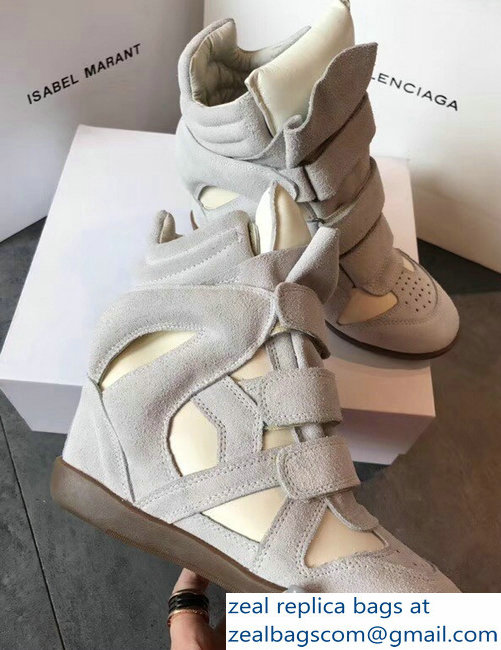 Isabel Marant 6cm Hidden Heel Bekett Wedge Sneakers 18