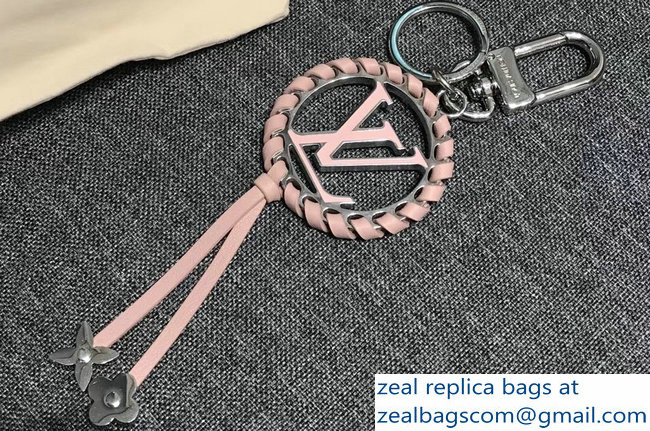 Louis Vuitton Braid Very Bag Charm And Key Holder M63082 Pink