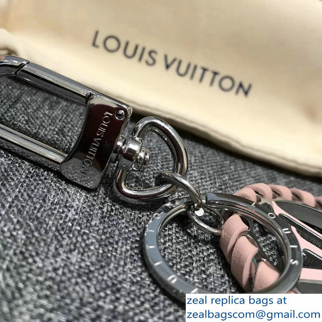 Louis Vuitton Braid Very Bag Charm And Key Holder M63082 Pink