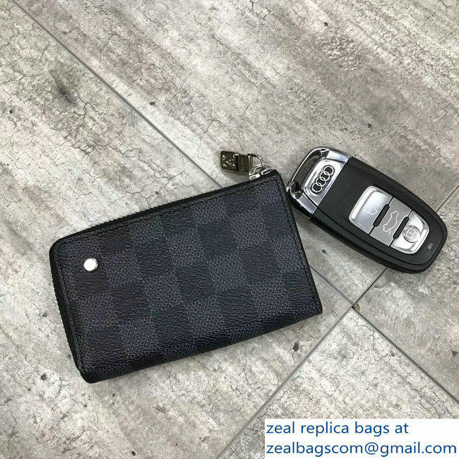 Louis Vuitton Car Key Case N64410 Damier Graphite Canvas - Click Image to Close
