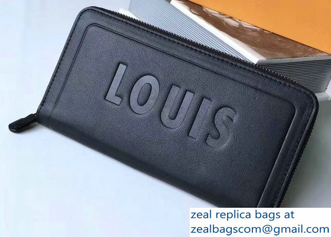 Louis Vuitton Dark Infinity Leather Zippy Wallet 2018