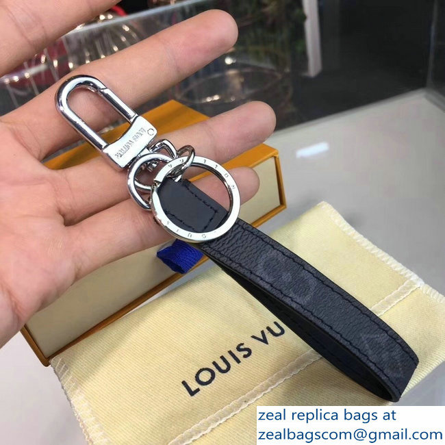 Louis Vuitton Dragonne Bag Charm And Key Holder Monogram Eclipse Canvas