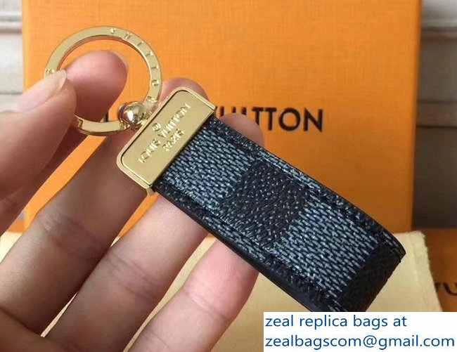 Louis Vuitton Dragonne Key Holder Damier Graphite Canvas