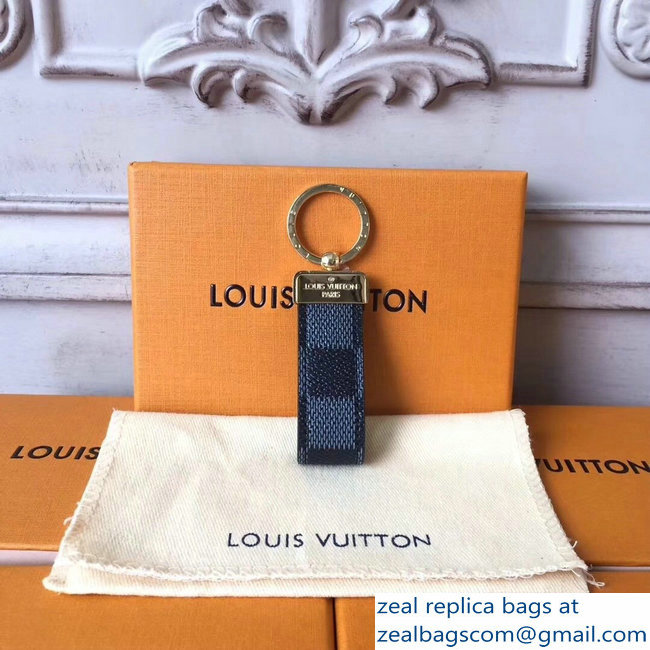 Louis Vuitton Dragonne Key Holder Damier Graphite Canvas