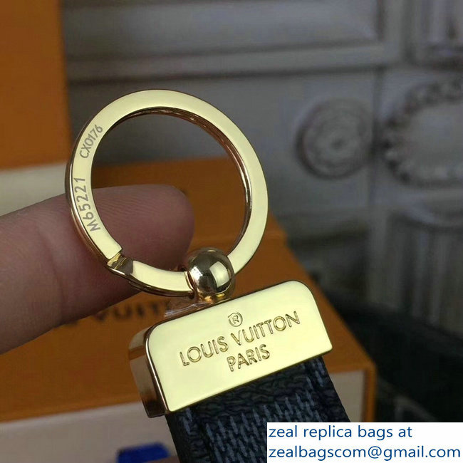Louis Vuitton Dragonne Key Holder Damier Graphite Canvas