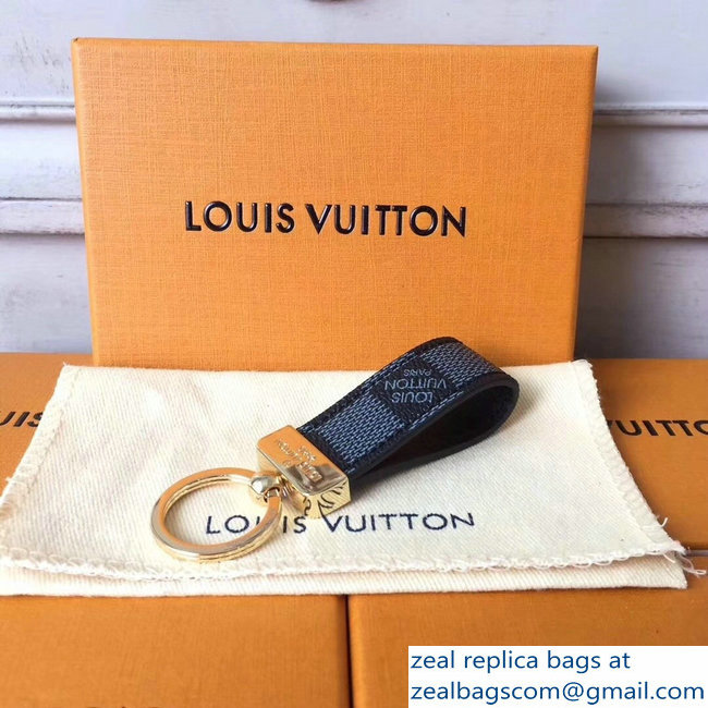Louis Vuitton Dragonne Key Holder Damier Graphite Canvas - Click Image to Close