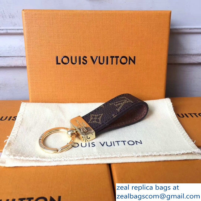 Louis Vuitton Dragonne Key Holder M65221 Monogram Canvas Brown