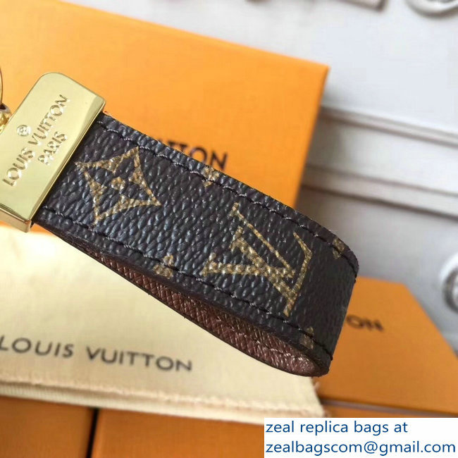 Louis Vuitton Dragonne Key Holder M65221 Monogram Canvas Brown - Click Image to Close