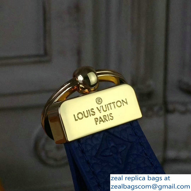 Louis Vuitton Dragonne Key Holder Monogram Empreinte Blue - Click Image to Close