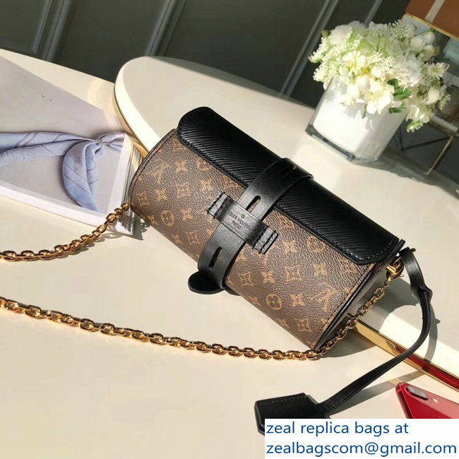 Louis Vuitton Epi Leather and Monogram Canvas Glasses Case Bag M43903 Noir 2018 - Click Image to Close