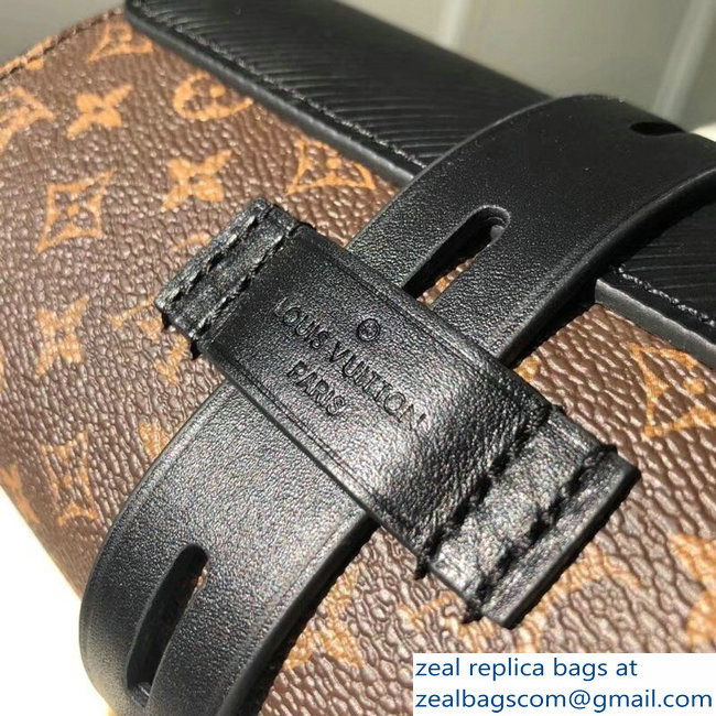 Louis Vuitton Epi Leather and Monogram Canvas Glasses Case Bag M43903 Noir 2018 - Click Image to Close