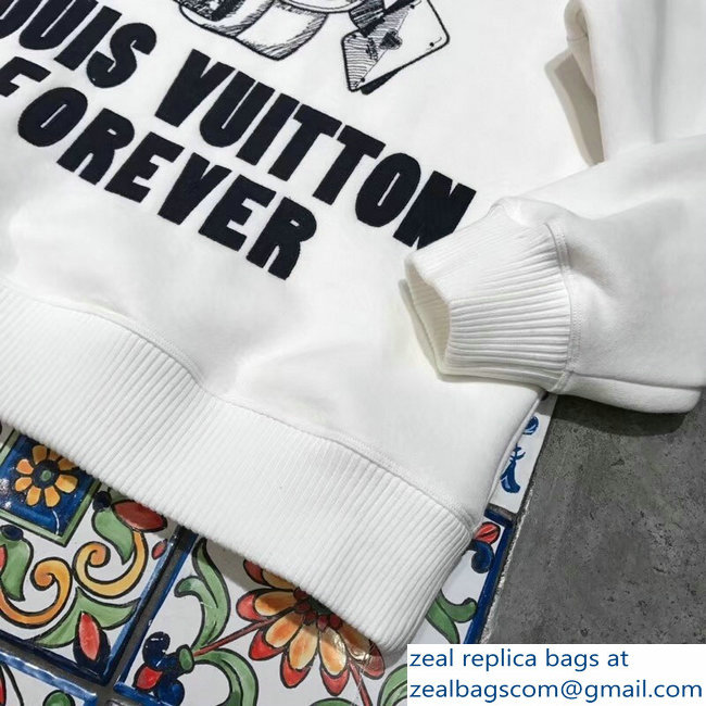 Louis Vuitton Forever Vivienne Mascot Sweater White 2018 - Click Image to Close