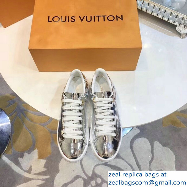 Louis Vuitton Frontrow Sneakers Floral Print Silver 2018 - Click Image to Close