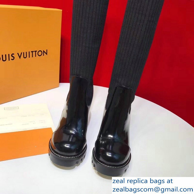 Louis Vuitton Heel 8.5cm Star Trail Thigh Boots Bold Red And White Stripe And LV Initials 1A4FN4 2018 - Click Image to Close