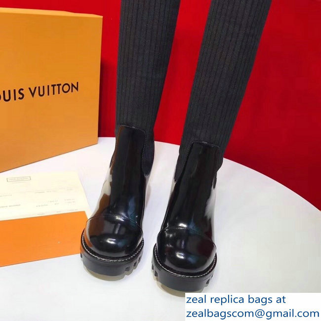 Louis Vuitton Heel 8.5cm Star Trail Thigh Boots Bold Red And White Stripe And LV Initials 1A4FN4 2018