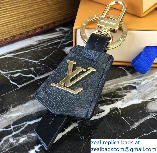 Louis Vuitton LV Cloches-Cles Bag Charm And Key Holder Monogram Eclipse Canvas/Gold - Click Image to Close