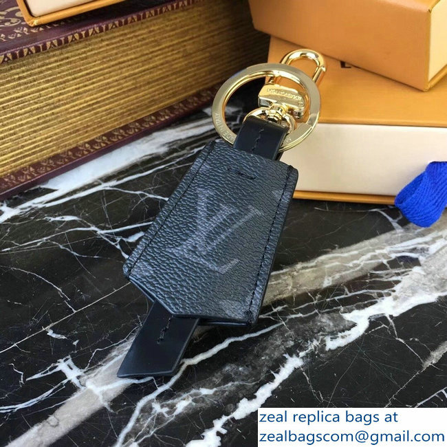 Louis Vuitton LV Cloches-Cles Bag Charm And Key Holder Monogram Eclipse Canvas/Gold