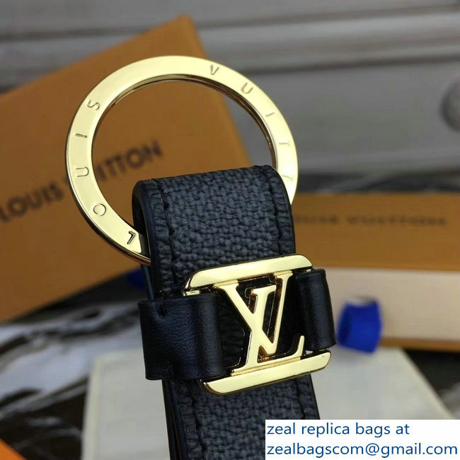 Louis Vuitton LV Dragonne Key Holder Damier Graphite Canvas/Gold