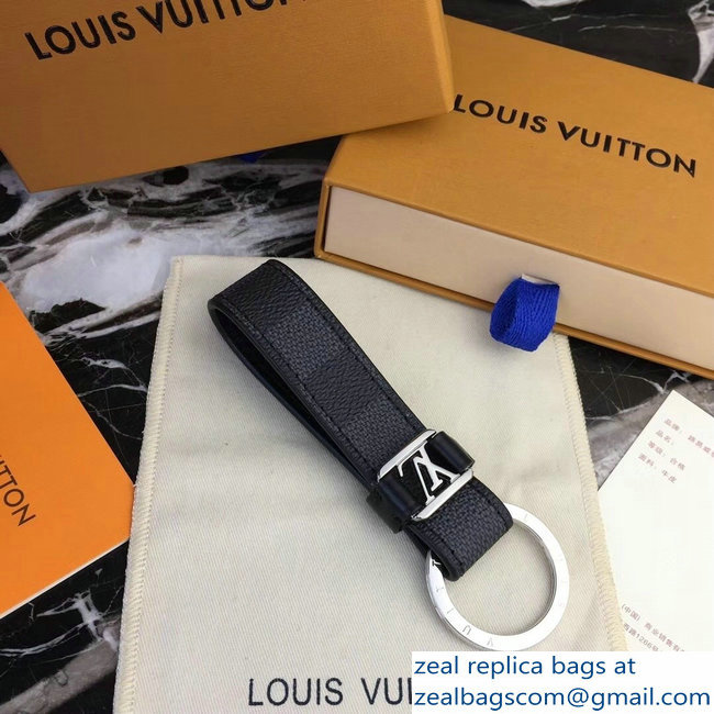 Louis Vuitton LV Dragonne Key Holder Damier Graphite Canvas/Silver - Click Image to Close